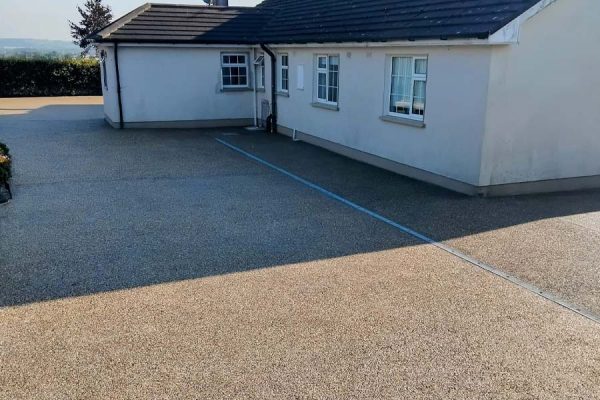 Exposed Aggregate Driveway Of Private Home Ireland