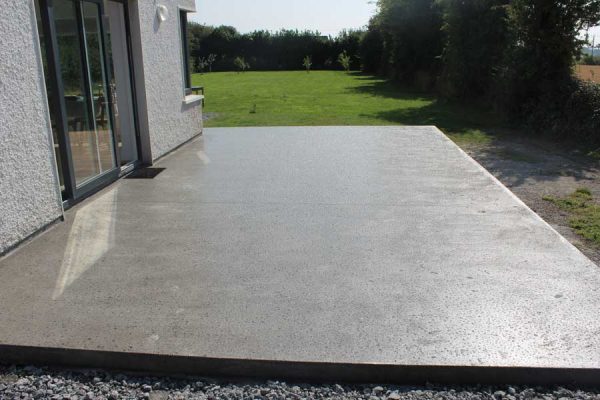 Grind And Seal Polished Patio Back Of House